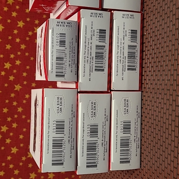 Hallmark Keepsake Miniature Train Christmas Tree Ornament Lot - Picture 9 of 10